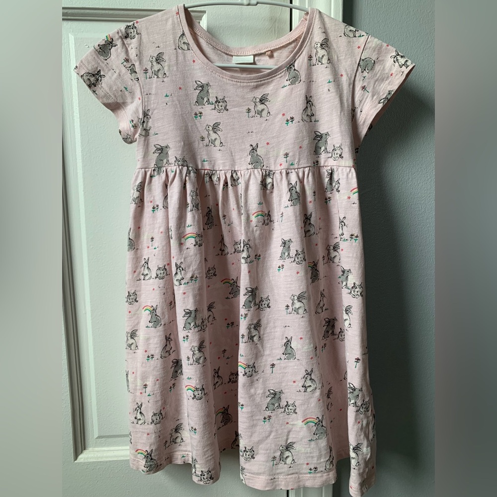 Cute Next Bunny Summer Dress Size 5-6yrs